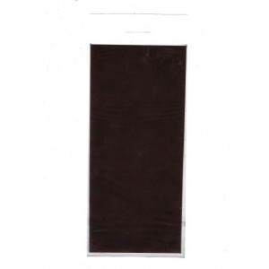 Samolepicí flok, 10 x 22,5 cm, tmavě hnědý